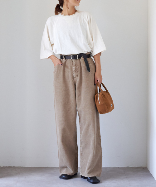 OUTDOOR PRODUCTS（アウトドアプロダクツ）の「スラブストレッチ5SSスウェット（Tシャツ/カットソー・レディース・グレー系その他/ホワイト/ネイビー・FREE）」の9枚目の写真