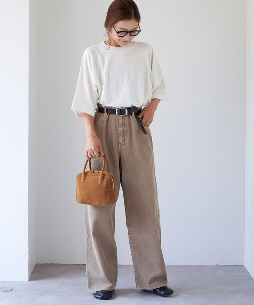 OUTDOOR PRODUCTS（アウトドアプロダクツ）の「スラブストレッチ5SSスウェット（Tシャツ/カットソー・レディース・グレー系その他/ホワイト/ネイビー・FREE）」の12枚目の写真