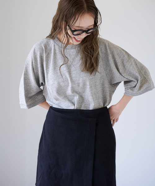 OUTDOOR PRODUCTS（アウトドアプロダクツ）の「スラブストレッチ5SSスウェット（Tシャツ/カットソー・レディース・グレー系その他/ホワイト/ネイビー・FREE）」の20枚目の写真