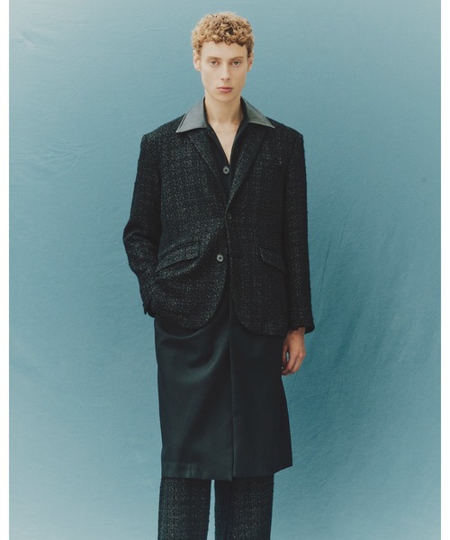 Juha（ユハ）の「SUMMER TWEED TAILORED JACKET（テーラードジャケット・メンズ・ブラック/ネイビー・3/4）」の12枚目の写真