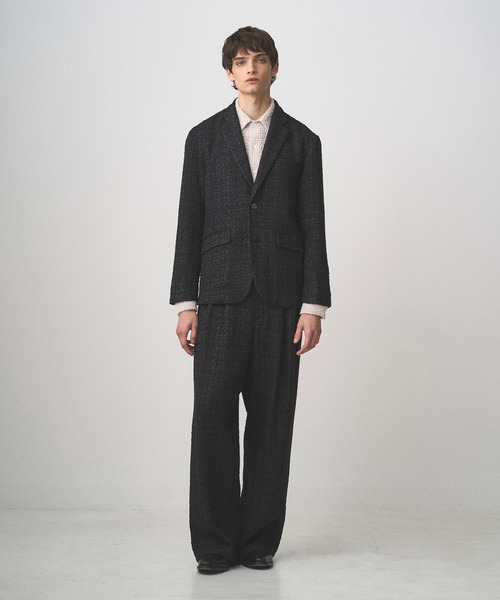 Juha（ユハ）の「SUMMER TWEED TAILORED JACKET（テーラードジャケット・メンズ・ブラック/ネイビー・3/4）」の4枚目の写真