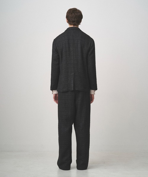 Juha（ユハ）の「SUMMER TWEED TAILORED JACKET（テーラードジャケット・メンズ・ブラック/ネイビー・3/4）」の6枚目の写真