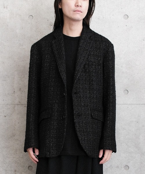 Juha（ユハ）の「SUMMER TWEED TAILORED JACKET（テーラードジャケット・メンズ・ブラック/ネイビー・3/4）」の10枚目の写真