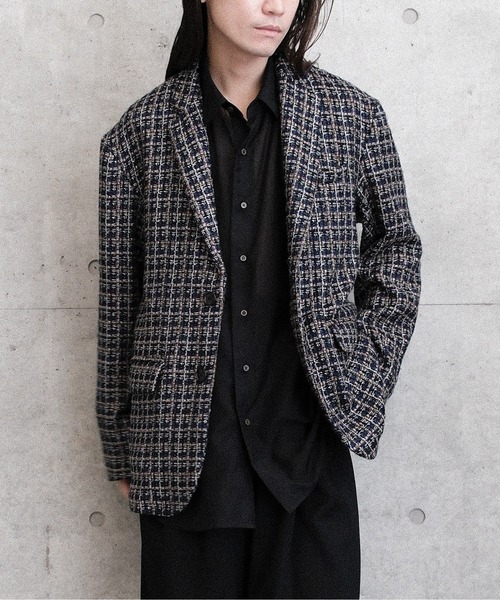 Juha（ユハ）の「SUMMER TWEED TAILORED JACKET（テーラードジャケット・メンズ・ブラック/ネイビー・3/4）」の11枚目の写真