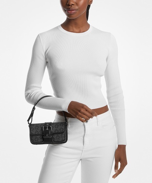 MICHAEL KORS(マイケルコース)の「COLBY エンパイア シグネチャーロゴ ショルダー エクストラスモール(ハンドバッグ・レディース・ブラック・FREE)」の5枚目の写真