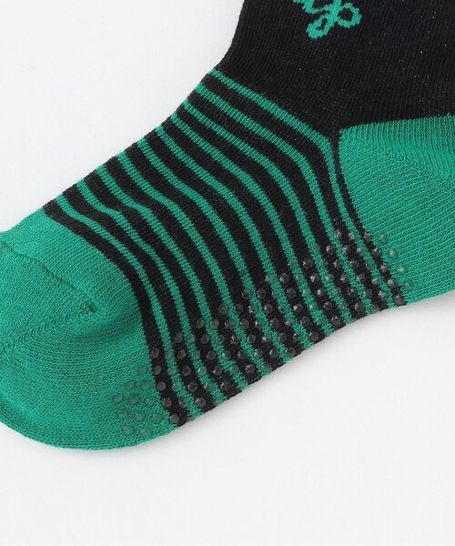 kladskap（クレードスコープ）の「電車クルーソックス（ソックス/靴下・キッズ・ブラック/オフホワイト・11-13cm/S(13-15cm)/M(16-18cm)/L(18-20cm)）」の5枚目の写真