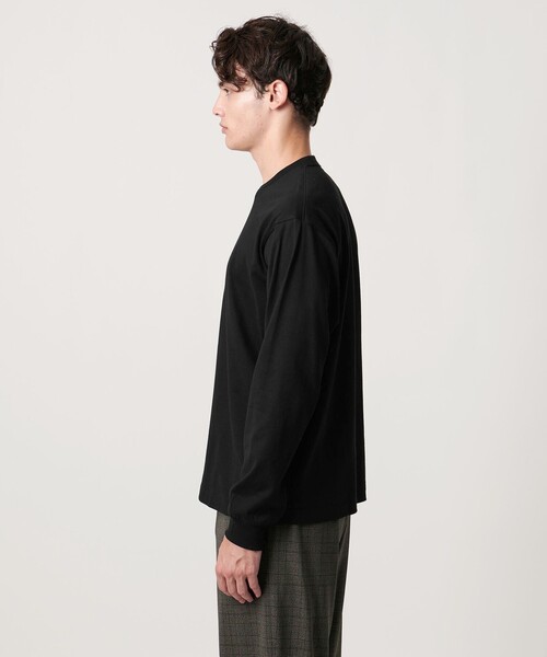 UNITED ARROWS（ユナイテッドアローズ）の「SARROWS オーガニックコットン クルーネック ロングスリーブ Tシャツ（Tシャツ/カットソー・メンズ・ホワイト/ブラック/グレー系・S/M/L/XL）」の12枚目の写真