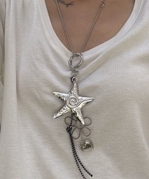 Vipoa(B|A)Star starfish metallic Pendant necklace(lbNX)
