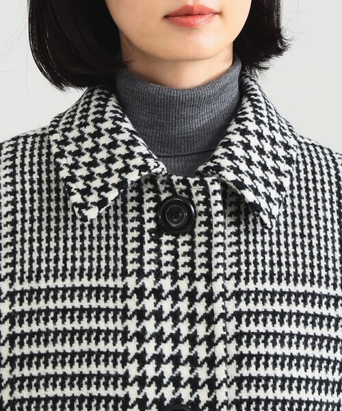 MACKINTOSH グレー系 グレンチェック柄 ピーコート Mackintosh