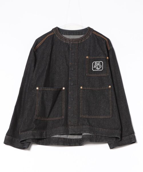 Scrap Book(スクラップブック)の「【THOMAS MAGPIE】Denim(その他アウター・レディース・ブラック/ネイビー・FREE)」の2枚目の写真