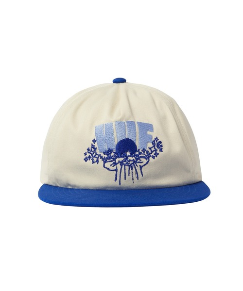 HUF（ハフ）の「DAZED SNAPBACK（キャップ・メンズ・ホワイト×ブルー/ベージュ系その他・O/S）」の3枚目の写真
