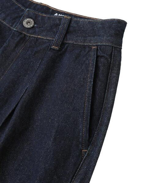 AMERICAN HOLIC（アメリカンホリック）の「タックワイドデニム（デニムパンツ・レディース・ブラック/ワンウォッシュ・S/L/M）」の22枚目の写真