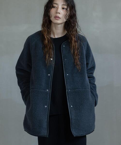 URBAN RESEARCH Sonny Label（アーバンリサーチサニーレーベル）の「リバーシブルボア撥水キルティングコート（その他アウター・レディース・アイボリー/ブラック/ベージュ系その他・FREE）」の3枚目の写真