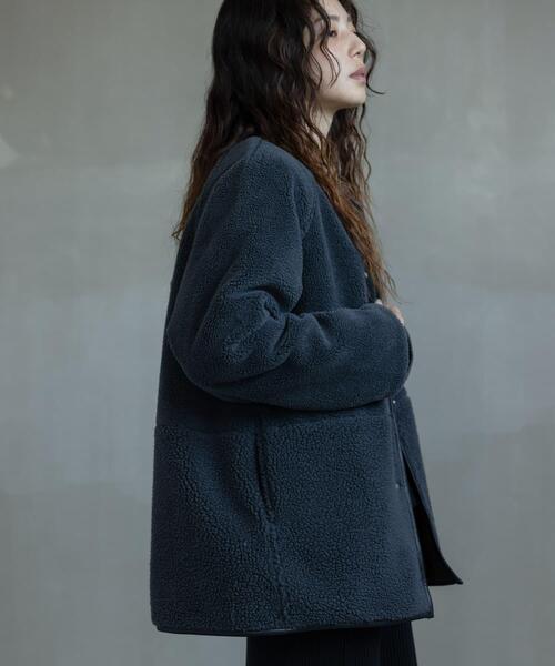 URBAN RESEARCH Sonny Label（アーバンリサーチサニーレーベル）の「リバーシブルボア撥水キルティングコート（その他アウター・レディース・アイボリー/ブラック/ベージュ系その他・FREE）」の20枚目の写真