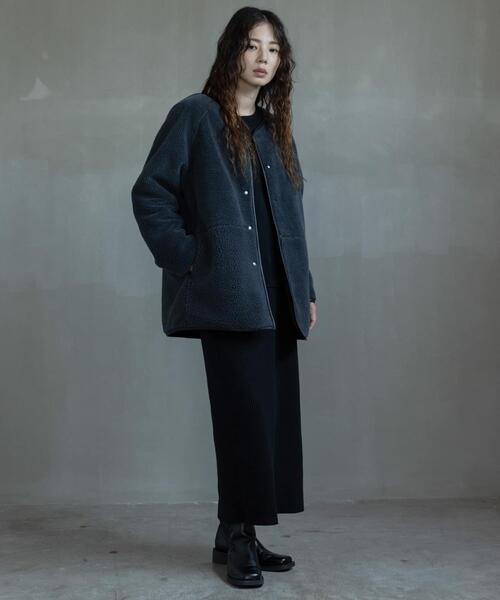 URBAN RESEARCH Sonny Label（アーバンリサーチサニーレーベル）の「リバーシブルボア撥水キルティングコート（その他アウター・レディース・アイボリー/ブラック/ベージュ系その他・FREE）」の18枚目の写真