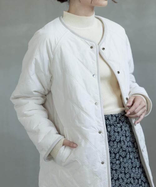 URBAN RESEARCH Sonny Label（アーバンリサーチサニーレーベル）の「リバーシブルボア撥水キルティングコート（その他アウター・レディース・アイボリー/ブラック/ベージュ系その他・FREE）」の12枚目の写真