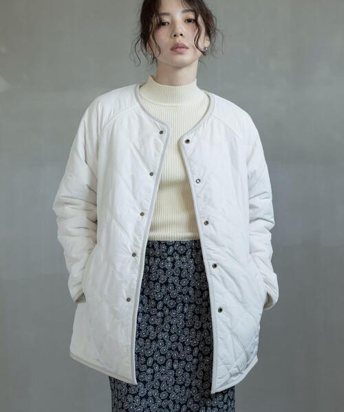 URBAN RESEARCH Sonny Label（アーバンリサーチサニーレーベル）の「リバーシブルボア撥水キルティングコート（その他アウター・レディース・アイボリー/ブラック/ベージュ系その他・FREE）」の11枚目の写真