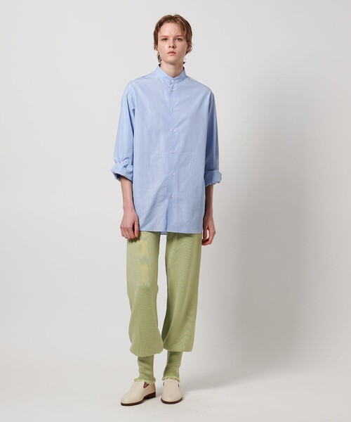 LOEFF（ロエフ）の「＜LOEFF＞9ゲージ フリンジ ソックス パンツ（その他パンツ・レディース・ライム/ネイビー/ベージュ・FREE）」の4枚目の写真