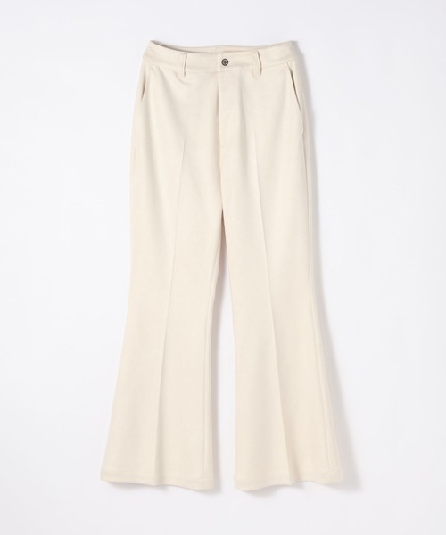 JEANASIS（ジーナシス）の「ヌバックフレアパンツ/581661（その他パンツ・レディース・オフホワイト/ブラック/ブラウン/ネイビー・SMALL/MEDIUM）」の2枚目の写真