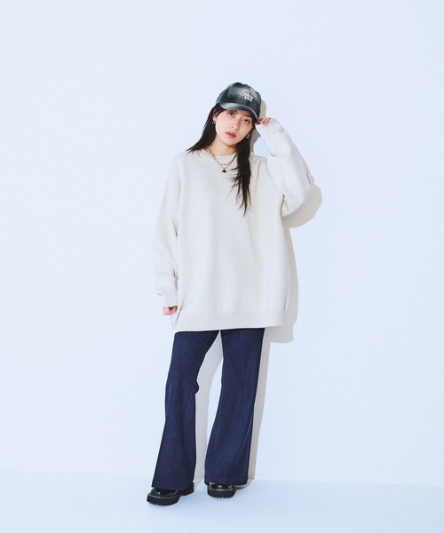 JEANASIS（ジーナシス）の「ヌバックフレアパンツ/581661（その他パンツ・レディース・オフホワイト/ブラック/ブラウン/ネイビー・SMALL/MEDIUM）」の22枚目の写真