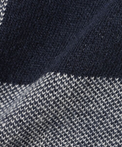 BEAMS HEART(ビームスハート)の「ジャカード チェック柄 ニット(ニット/セーター・レディース・ネイビー/イエロー系その他5/ブラウン・FREE)」の6枚目の写真