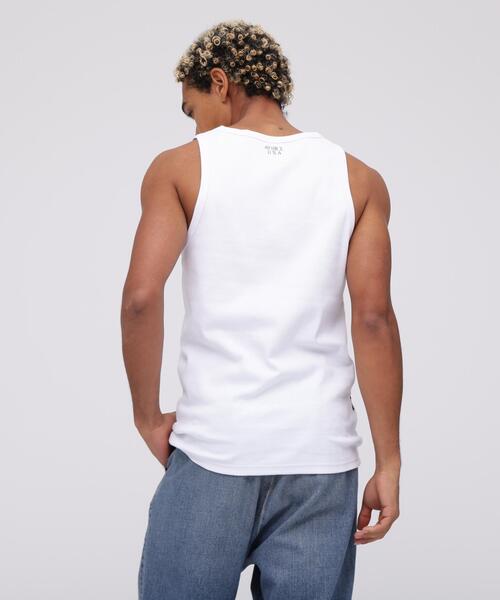 schott（ショット）の「《DAILY/デイリー》RIB TANK TOP/リブ タンクトップ  デイリーウェア（タンクトップ・メンズ・ホワイト・M）」の2枚目の写真