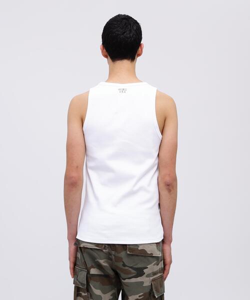 schott（ショット）の「《DAILY/デイリー》RIB TANK TOP/リブ タンクトップ  デイリーウェア（タンクトップ・メンズ・ホワイト・M）」の7枚目の写真