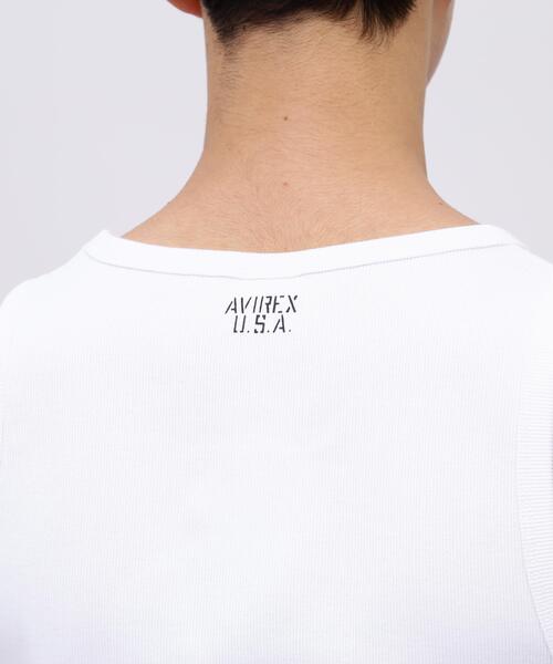 schott（ショット）の「《DAILY/デイリー》RIB TANK TOP/リブ タンクトップ  デイリーウェア（タンクトップ・メンズ・ホワイト・M）」の9枚目の写真