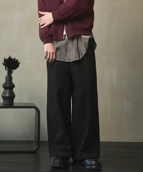 MAISON SPECIAL（メゾンスペシャル）の「《UNISEX》Sea Island Cotton Selvage Denim Pants/シーアイランドコットンセルビッチデニム【MAISON SPECIAL/メゾンスペシャル】（デニムパンツ・メンズ・ネイビー/ブラック・2/1/0）」の2枚目の写真