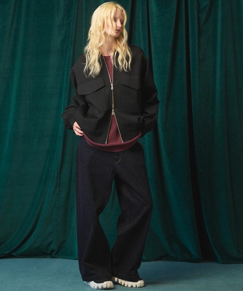 MAISON SPECIAL（メゾンスペシャル）の「《UNISEX》Sea Island Cotton Selvage Denim Pants/シーアイランドコットンセルビッチデニム【MAISON SPECIAL/メゾンスペシャル】（デニムパンツ・メンズ・ネイビー/ブラック・2/1/0）」の4枚目の写真