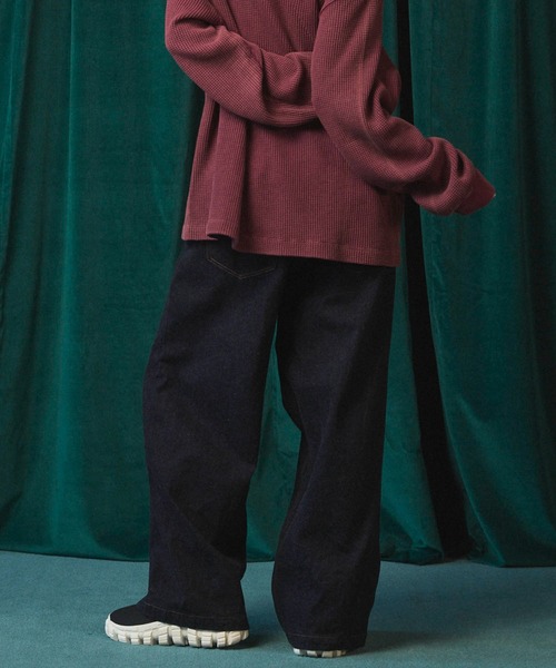 MAISON SPECIAL（メゾンスペシャル）の「《UNISEX》Sea Island Cotton Selvage Denim Pants/シーアイランドコットンセルビッチデニム【MAISON SPECIAL/メゾンスペシャル】（デニムパンツ・メンズ・ネイビー/ブラック・2/1/0）」の14枚目の写真