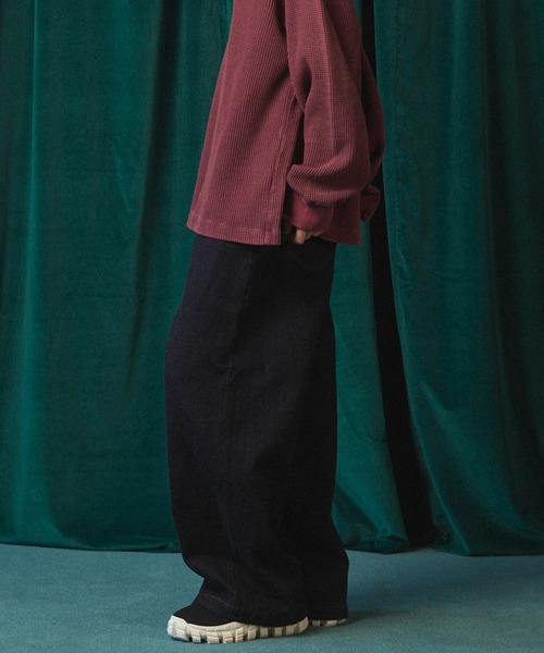 MAISON SPECIAL（メゾンスペシャル）の「《UNISEX》Sea Island Cotton Selvage Denim Pants/シーアイランドコットンセルビッチデニム【MAISON SPECIAL/メゾンスペシャル】（デニムパンツ・メンズ・ネイビー/ブラック・2/1/0）」の13枚目の写真