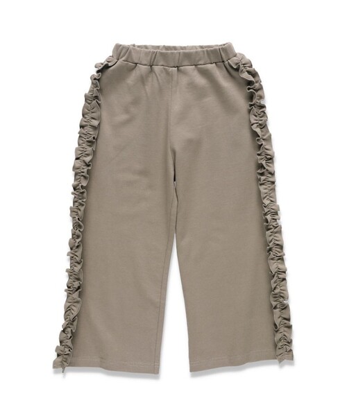 BRANSHES（ブランシェス）の「サイドフリルパンツ（その他パンツ・キッズ・アイボリー/ブラウン・90/150/140/80/130/100/110/120）」の2枚目の写真