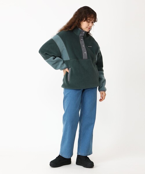 Columbia(コロンビア)の「きれいめカジュアル Columbia/ウィメンズ クリスタルベンド ハーフスナップ フリース ドロップショルダー/コロンビア(その他トップス・レディース・レッド/グリーン/ホワイト・XL/L/M/S)」の12枚目の写真