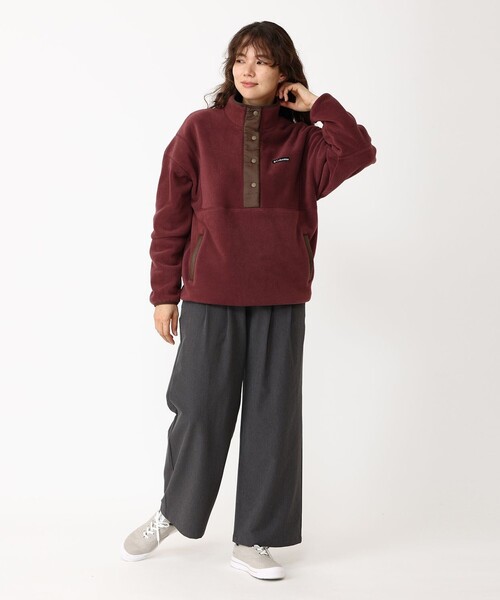 Columbia(コロンビア)の「きれいめカジュアル Columbia/ウィメンズ クリスタルベンド ハーフスナップ フリース ドロップショルダー/コロンビア(その他トップス・レディース・レッド/グリーン/ホワイト・XL/L/M/S)」の15枚目の写真