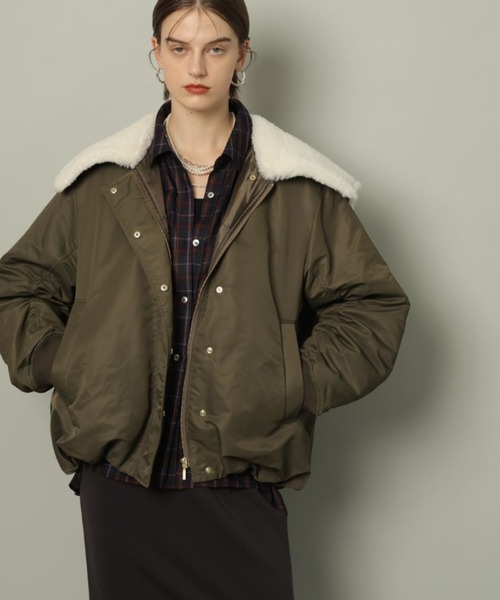 CADUNE（カデュネ）の「ノーカラーポケットコート（ダウン