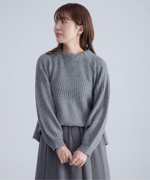 URBAN RESEARCH Sonny Label（アーバンリサーチサニーレーベル）の「『WEB限定』バックリボンもちもちニット（ニット/セーター・レディース・ベージュ/ブラック/グレー・FREE）」の8枚目の写真