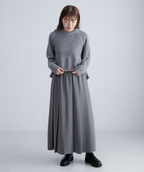 URBAN RESEARCH Sonny Label（アーバンリサーチサニーレーベル）の「『WEB限定』バックリボンもちもちニット（ニット/セーター・レディース・ベージュ/ブラック/グレー・FREE）」の11枚目の写真