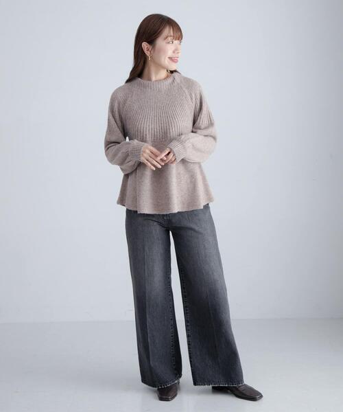 セール】『WEB限定』バックリボンもちもちニット（ニット/セーター