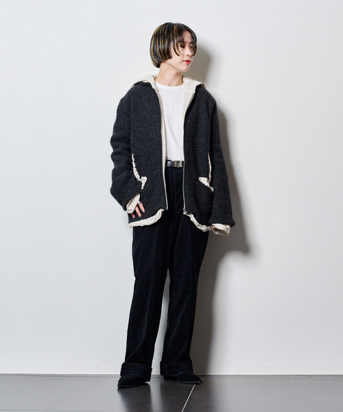 セール】PILLINGS FULLING FOODY 4210400005：ニットジャケット