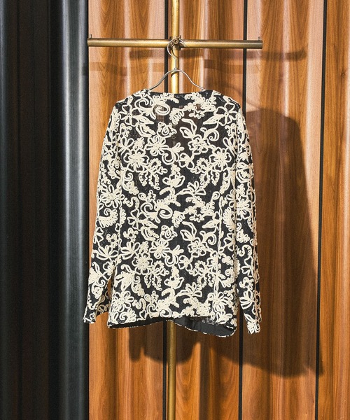 ROSE BUD（ローズバッド）の「(mag.byc)EMBROIDERY MESH SHIRT（シャツ