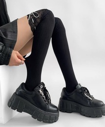 WEGO | WEGO/リボンレース切替ニーハイソックス(ソックス/靴下)