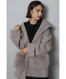 アルページュストーリー リバーカラーコート Arpege story アルページュ リバーカラーコートキャメル 新品