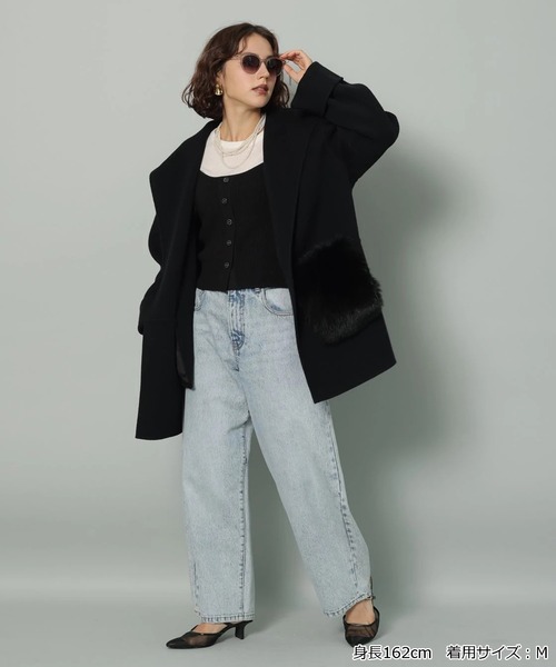 Arpege story（アルページュストーリー）の「ファー付きフードリバー