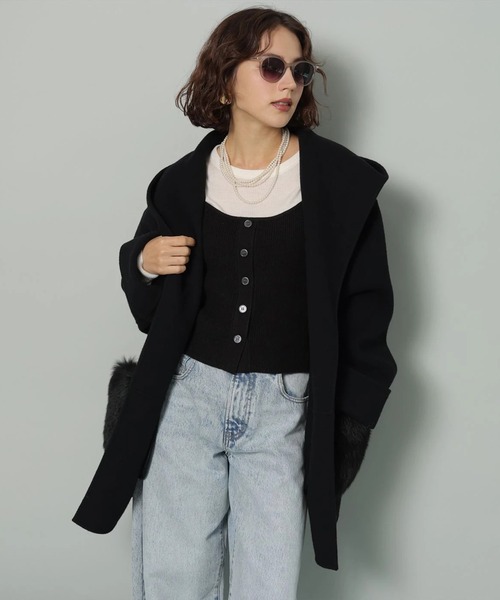 ファー付きフードリバーコート（ダウンジャケット/コート）｜Arpege