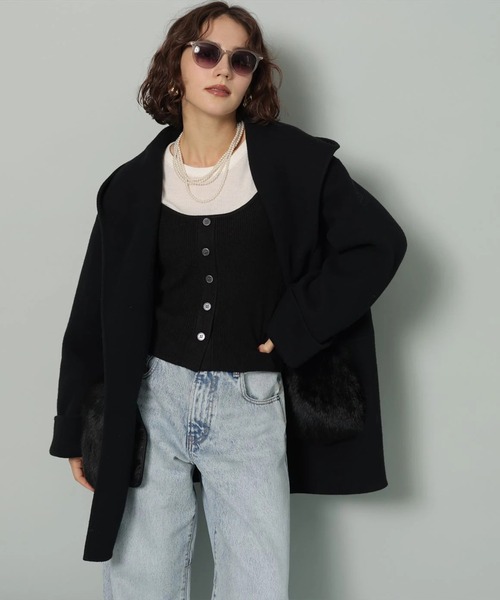 ファー付きフードリバーコート（ダウンジャケット/コート）｜Arpege