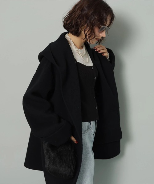 Arpege story（アルページュストーリー）の「ファー付きフードリバー