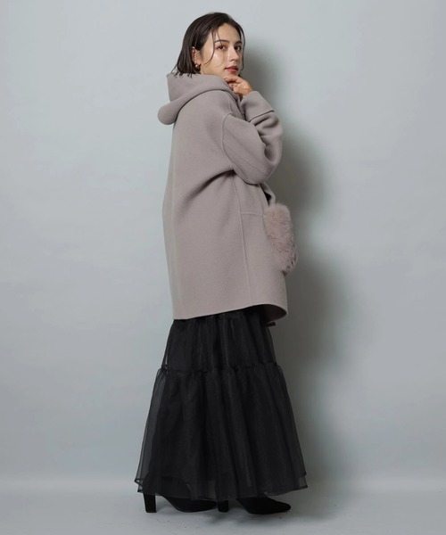 ファー付きフードリバーコート（ダウンジャケット/コート）｜Arpege