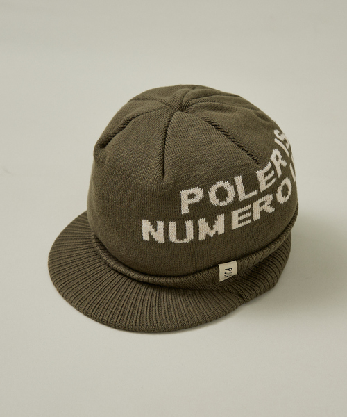 POLeR（ポーラー）の「【POLER / ポーラー】BRIM BEANIE / ブリム ビーニー/ユニセックス（ニットキャップ/ビーニー・メンズ・カーキ/ブラック/ネイビー・フリー）」の6枚目の写真
