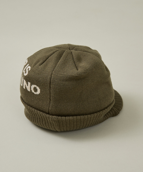 POLeR（ポーラー）の「【POLER / ポーラー】BRIM BEANIE / ブリム ビーニー/ユニセックス（ニットキャップ/ビーニー・メンズ・カーキ/ブラック/ネイビー・フリー）」の5枚目の写真